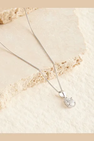 Next Sterling Cubic Zirconia Pendant Necklace