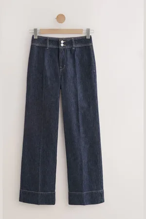 Next Rinse Double Button Wide leg Jeans