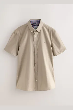 Next Natural Stretch Oxford Short Sleeve Shirt
