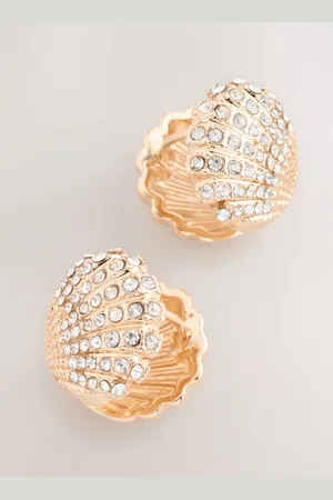 Next Tone Shell Shaped Hinge Earrings
