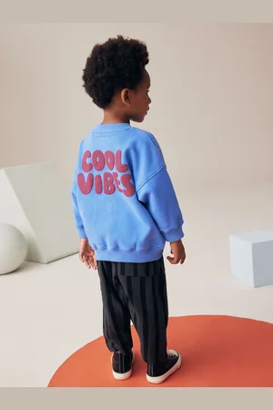 Next /Grey Sweatshirt And Stripe Joggers Set (3mths-7yrs)
