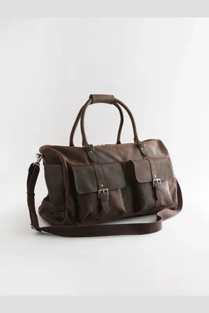 Next Textured Oily Leather Holdall