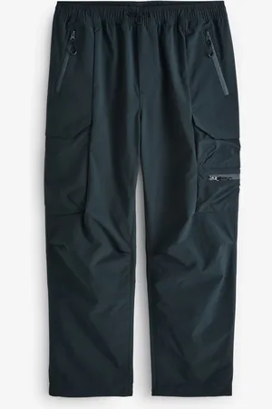 Next Teal Relaxed Fit Tech Utility Pocket Cargo Trousers