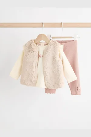 Next Cosy Baby Long Sleeve Top and Leggings 3 Piece Set