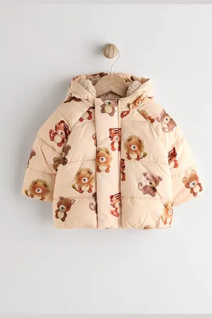 Next Bear Print Baby Puffer Coat (0mths-2yrs)