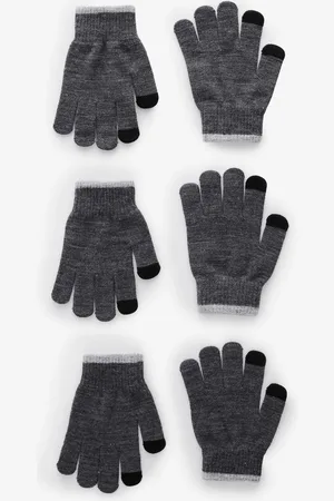 Next Charcoal Magic Gloves 3 Pack (3-16yrs)