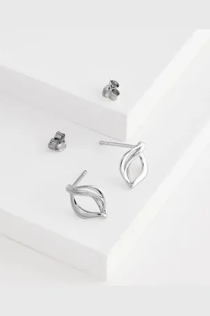 Next Sterling Twist Stud Earrings
