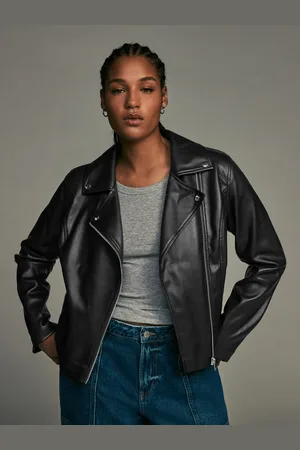 Next Faux Leather Fuller Bust Jacket