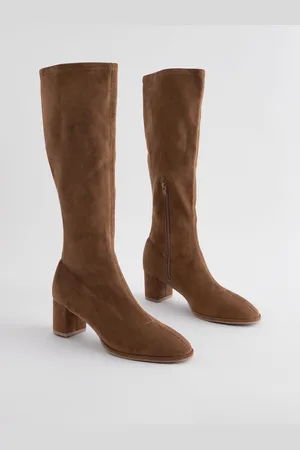 Next Standard/Wide Fit Forever Comfort Sock Block Knee High Boots