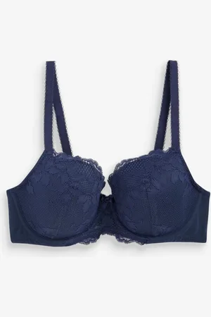 Next Blue Pad Balcony DD+ Lace Bra