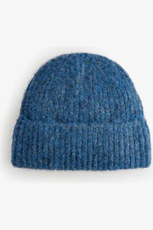 Next Blue Knitted Beanie Hat