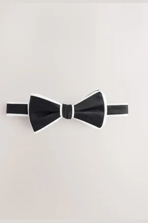 Next /White Piped Bow Tie