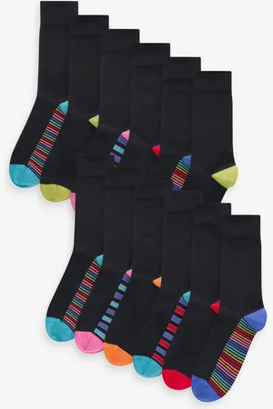 Next Stripe 12 Pack Mens Cotton Rich Socks