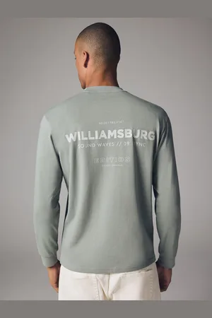 Next Relaxed Fit Long Sleeve Heavyweight Back Print Graphic 100% Cotton T-Shirt