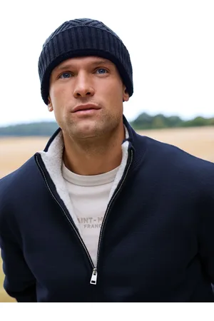 Next Blue Regular Fit 100% Cotton Premium Zip-Through Jumper