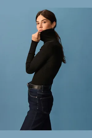 Next High Roll Neck Rib Knitted Jumper with Wool