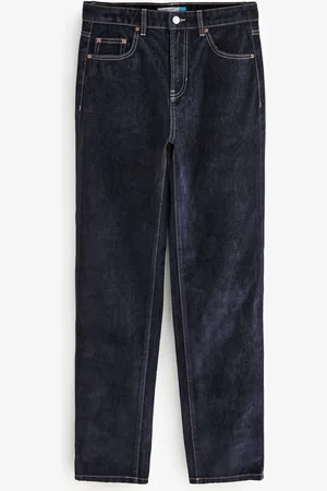 Next Velvet Flocked Rigid Straight Leg Jeans