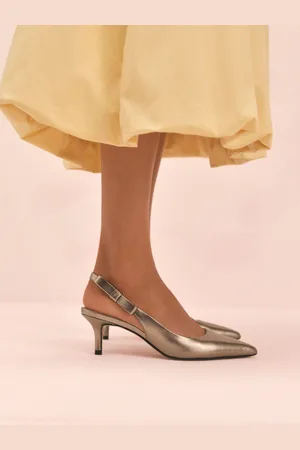 Next Leather Tabitha Simmons x Dela Slingback Point Heels