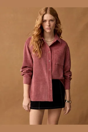 Next Rose Long Sleeve Corduroy Shacket