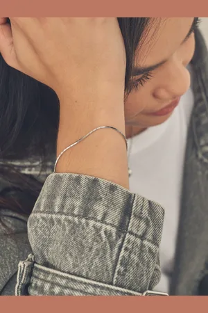 Next Sterling Sleek Snake Chain Bracelet
