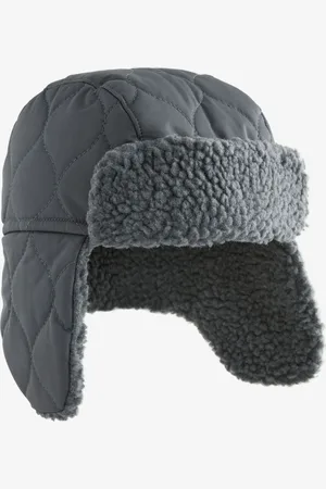 Next Charcoal Quilted Trapper Hat (3mths-6yrs)