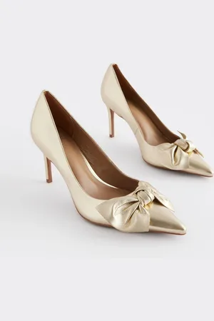 Next Forever Comfort Leather Bow Mid Court Shoes