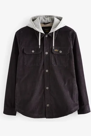 Next Hooded Corduroy Borg Lined Shacket