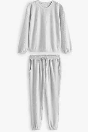 Next Cosy Waffle Long Sleeve Pyjamas