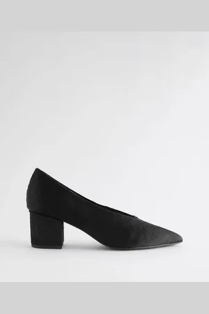 Next Forever Comfort Leather Point Toe Low Block Heels