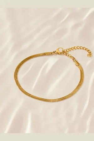 Next Tone Stainless Steel Snake Chain Bracelet