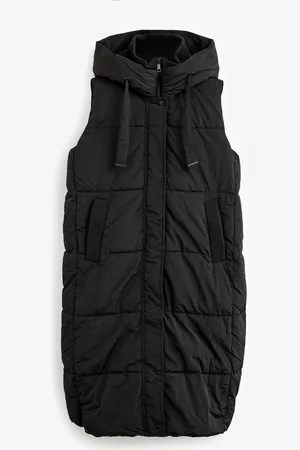 Next Shower Resistant Knit Collar Hooded Padded Gilet