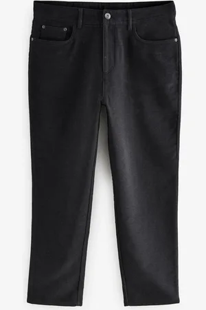 Next Charcoal Straight Fit Nova Fides Italian Cotton Moleskin Chinos