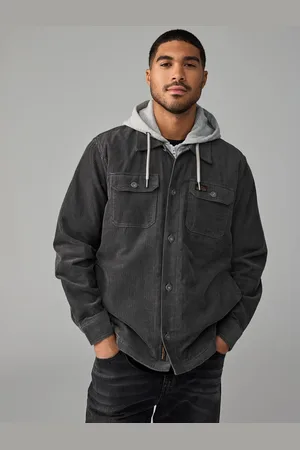 Next Hooded Corduroy Borg Lined Shacket