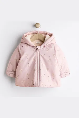 Next Mauve/Purple Baby Hooded Puffer Coat (0mths-2yrs)