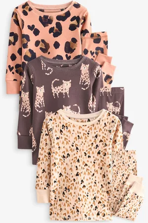 Next Animal Printed Snuggle Pyjamas 3 Pack (9mths-12yrs)
