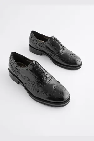 Next Forever Comfort Slim Leather Formal Brogue Lace Up Shoes