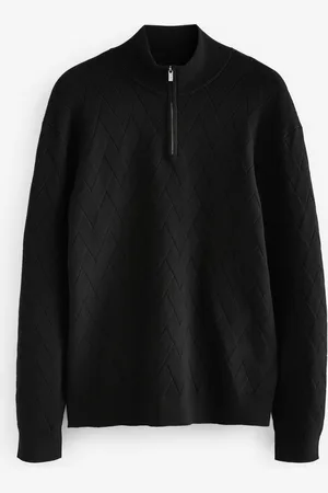 Next Regular Fit Soft Touch Premium Quarter Zip Jumper