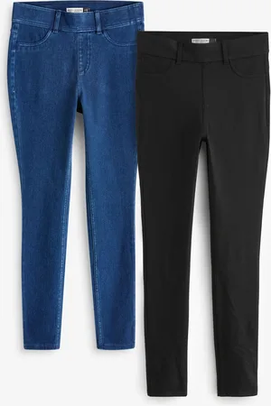 Next /Blue Full Length Jersey Denim Leggings 2 Pack