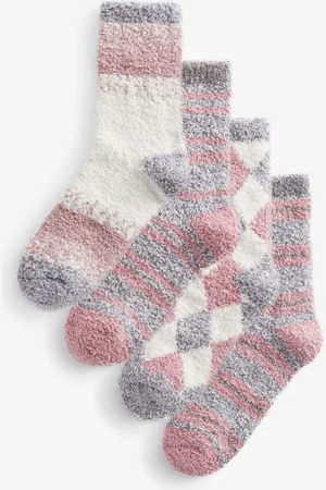 Next Pink/ Cosy Socks 4 Pack