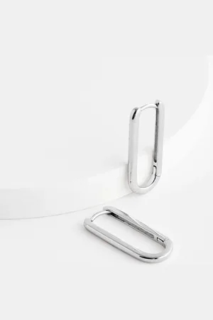 Next Sterling Oval Hoop Earrings