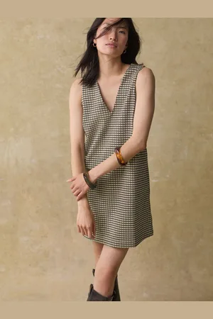 Next Check V-Neck Ponte Pinafore Mini Dress