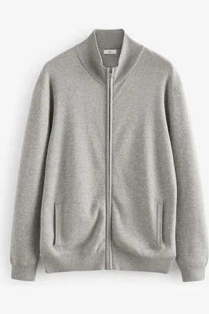 Next Light Regular Fit 100% Cotton Premium Zip-Through Jumper