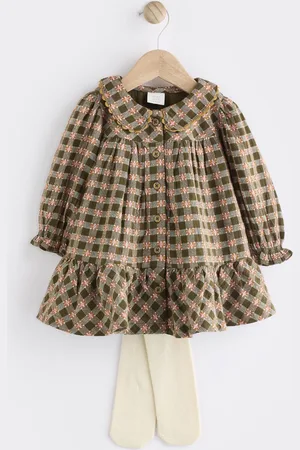 Next Check Baby Woven Dress with Tights (0mths-2yrs)