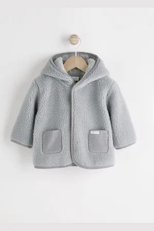 Next Bear Cosy Borg Fleece Baby Jacket