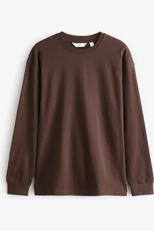 Next Relaxed Fit Long Sleeve Heavyweight 100% Cotton T-Shirt