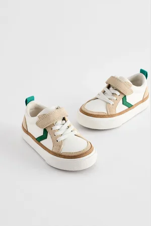 Next /Green Standard Fit (F) Touch Fastening Chevron Trainers