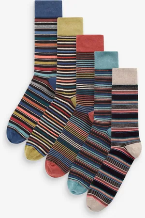 Next Neutral/ /Colour Pop Stripe Pattern Socks 5 Pack