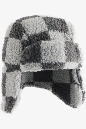 Next Check /Ecru Borg Trapper Hat (3mths-10yrs)