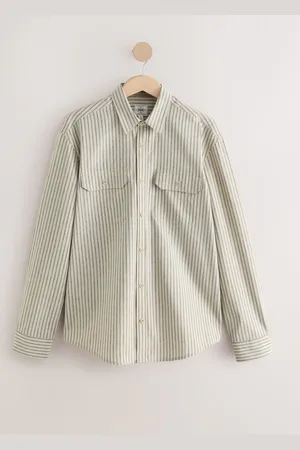 Next Stripe Cotton Long Sleeve 100% Cotton Shirt