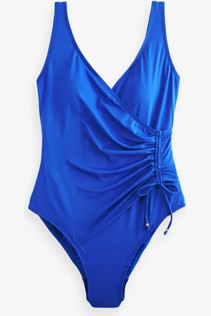 Next Cobalt Ruched Side Tummy Shaping Control Swimsuit